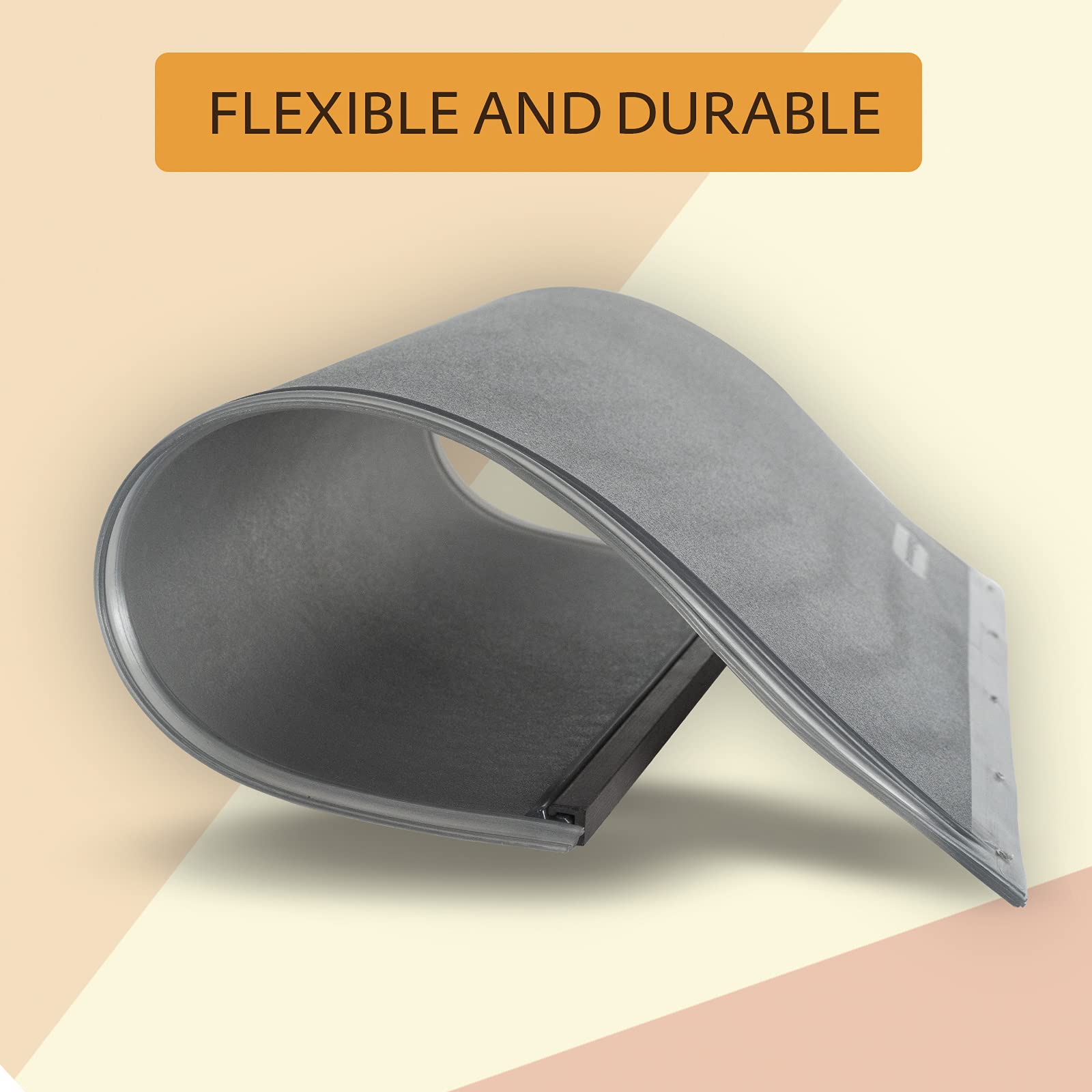 AMZOO dog door flap magnetic-seal demonstrates the secure closure to reduce drafts.