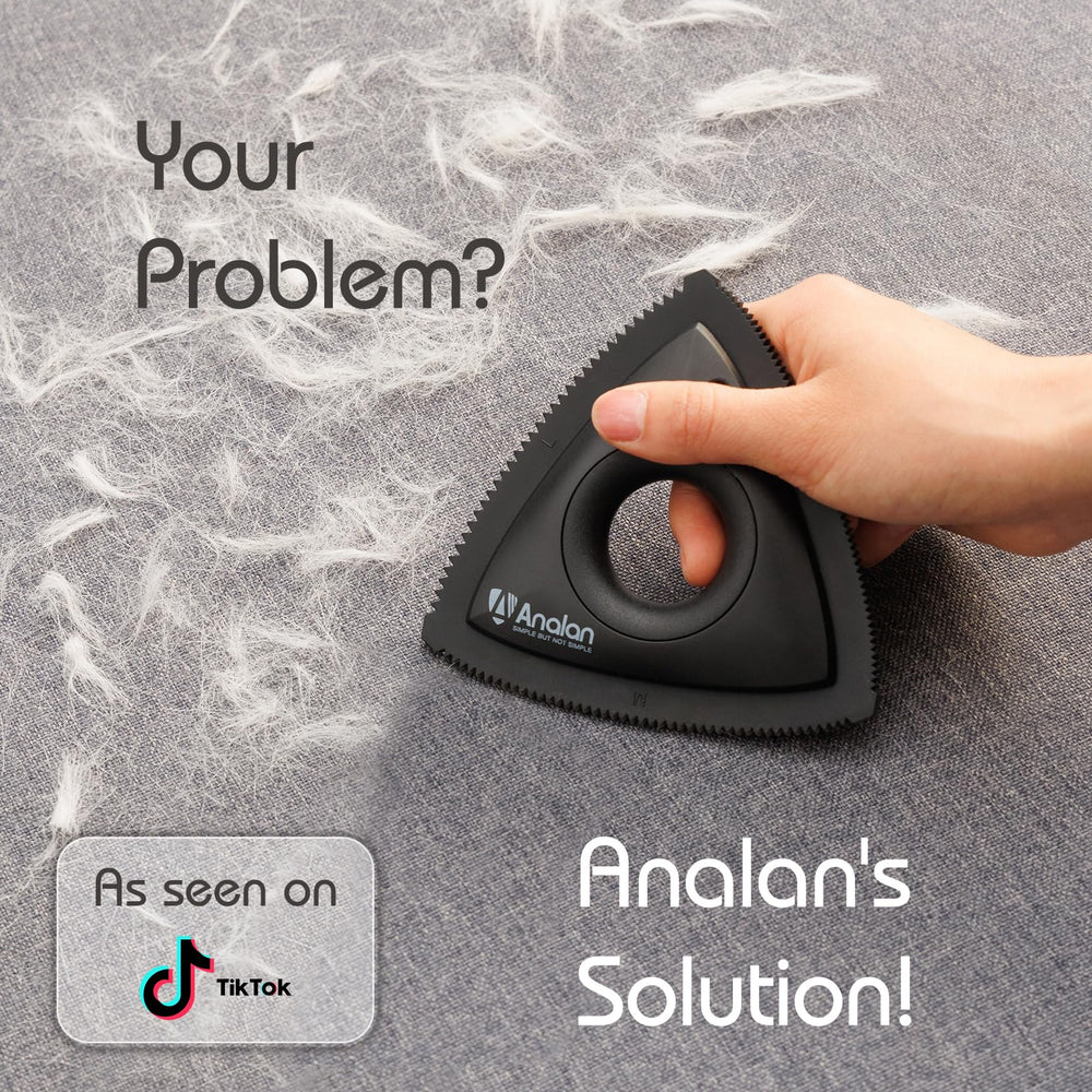 Analan mini pelusa para sofá recoge pelos de tapicería sin esfuerzo.