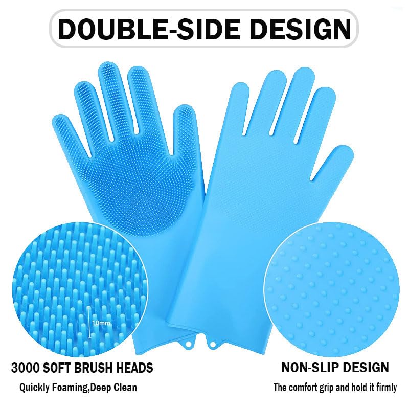 Anazzly pte Grooming Gloves dog brushing demonstrates effective fur removal and detangling.