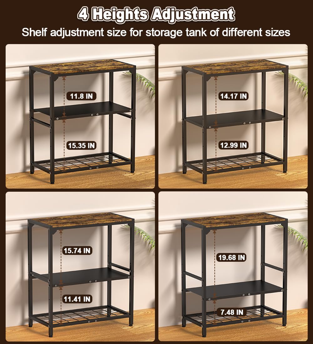 AnBaiMei stand 30 gallon compatibility keeps standard tanks neatly supported