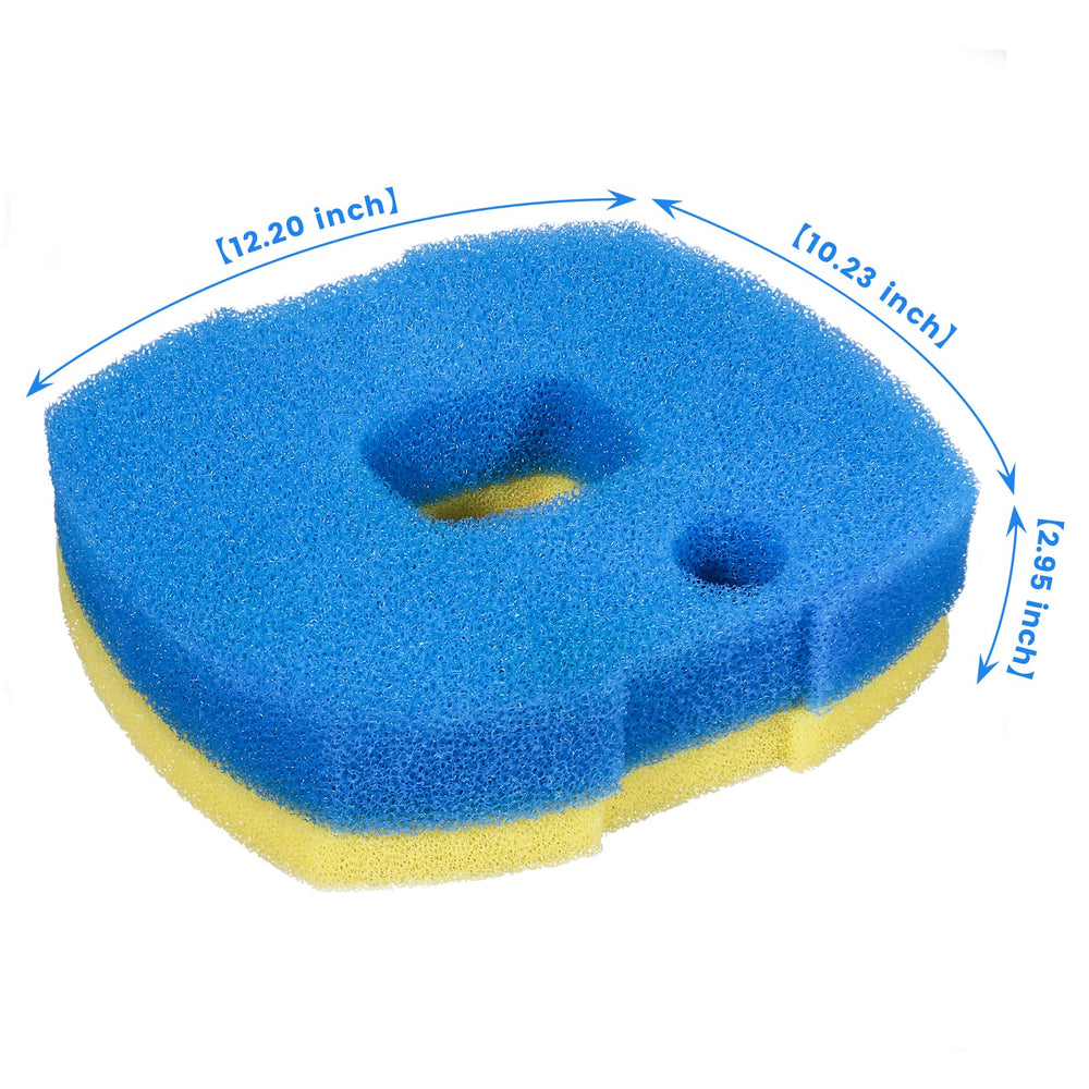 ANBULL pond filter sponges blue-yellow pads cut-to-fit for tanks