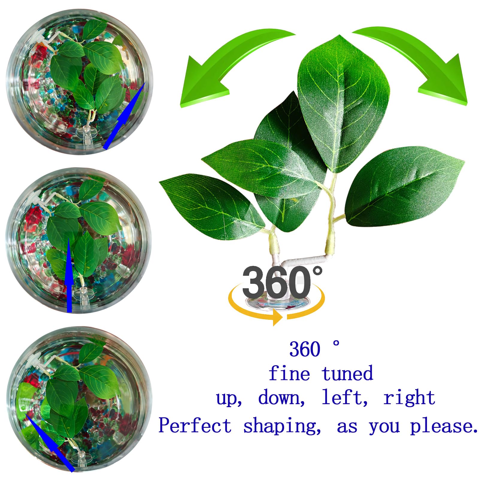 AncBace Green Leaf Pad tank decoration emphasizes natural appeal and fish-friendly habitat.