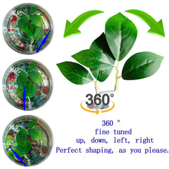 AncBace Green Leaf Pad tank decoration emphasizes natural appeal and fish-friendly habitat.