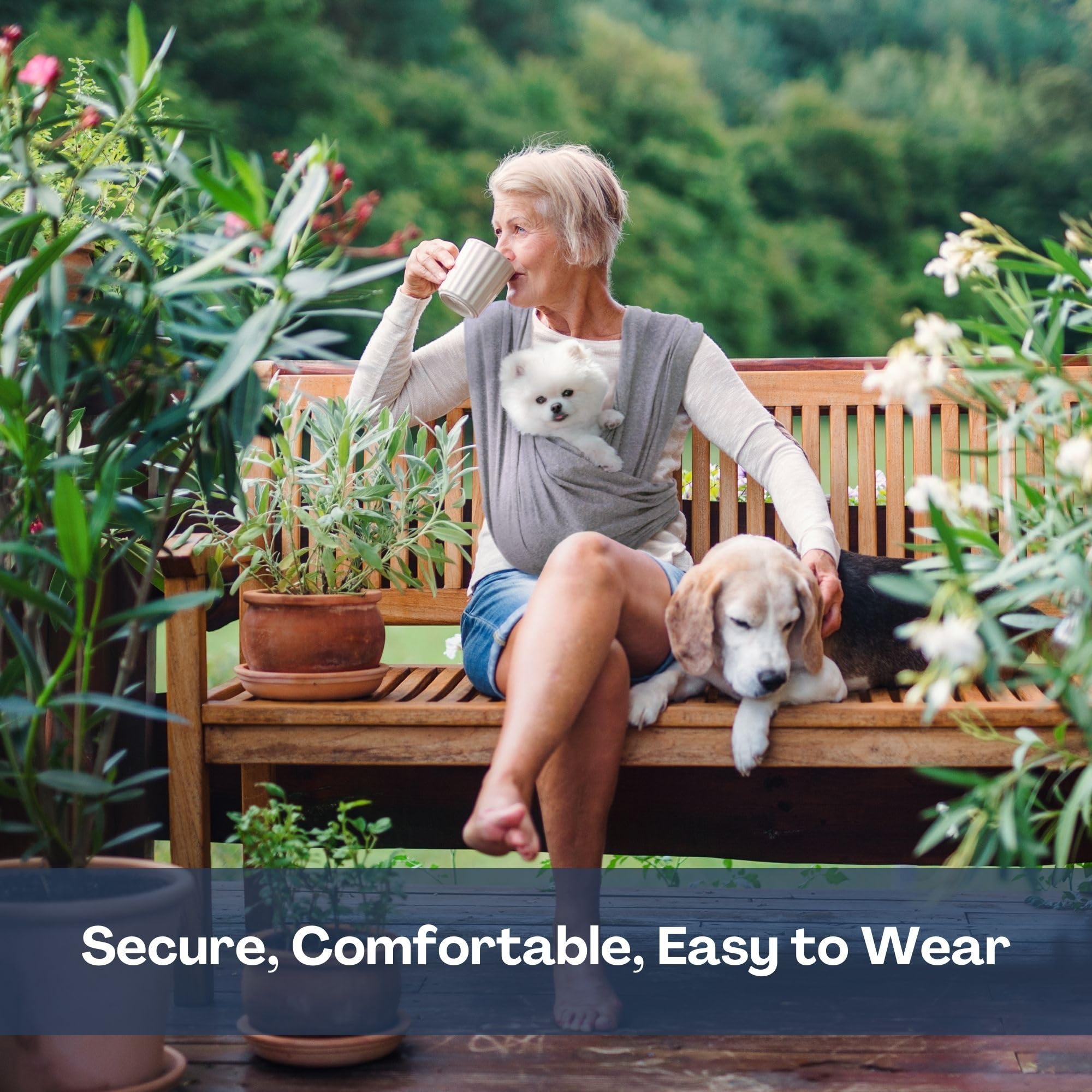 AnccoPlus 3D mesh improves breathability for you and your pet.