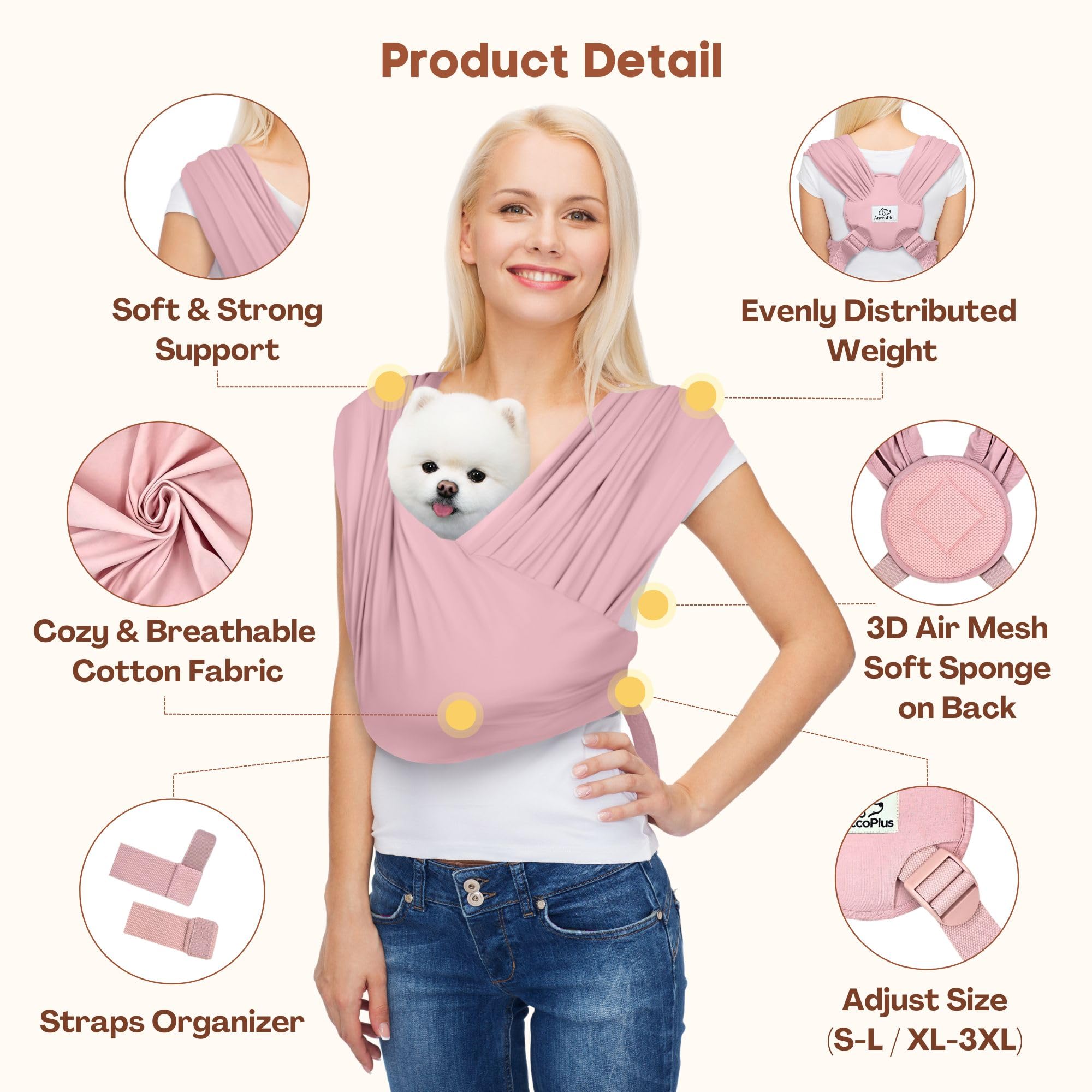 AnccoPlus adjustable shoulder straps adapt to different wearers for quick sharing.