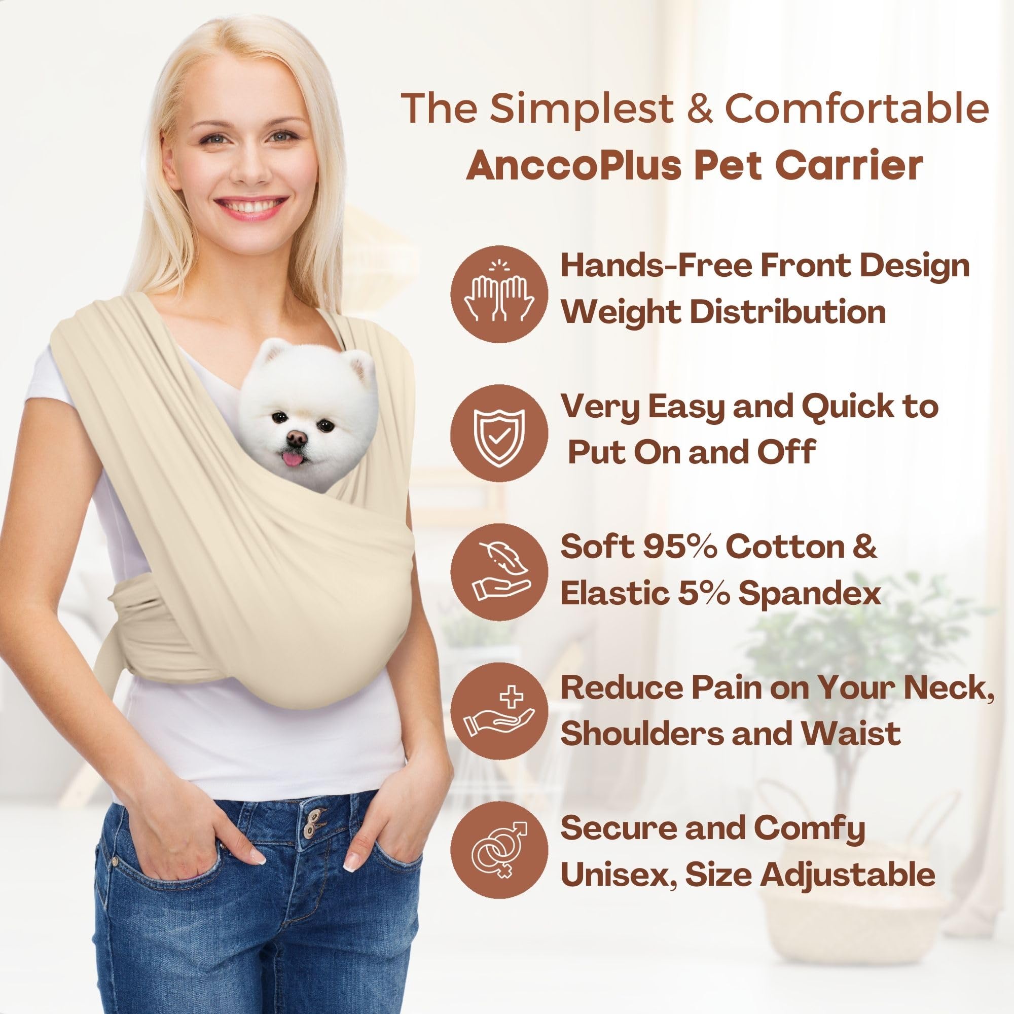 AnccoPlus breathable 3D mesh back panel enhances airflow for cooler wear.