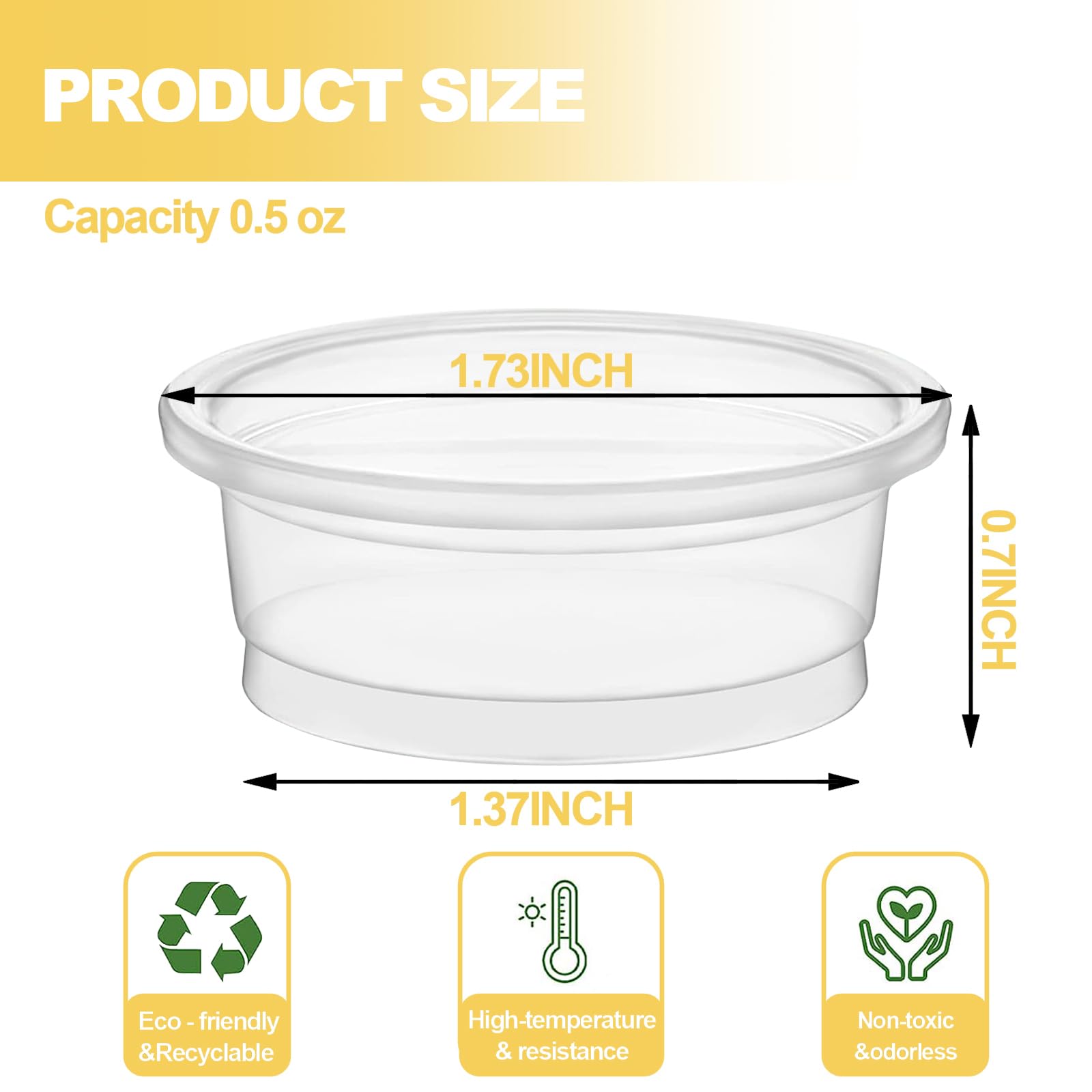 ANCKNE gecko cups close-up highlights PET clarity and odor-free material.
