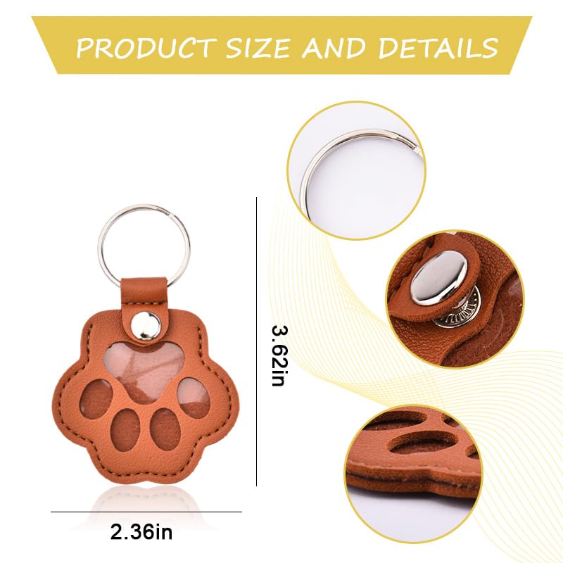 Ancnoz PU leather keepsake keychain close-up showing soft texture and durable build
