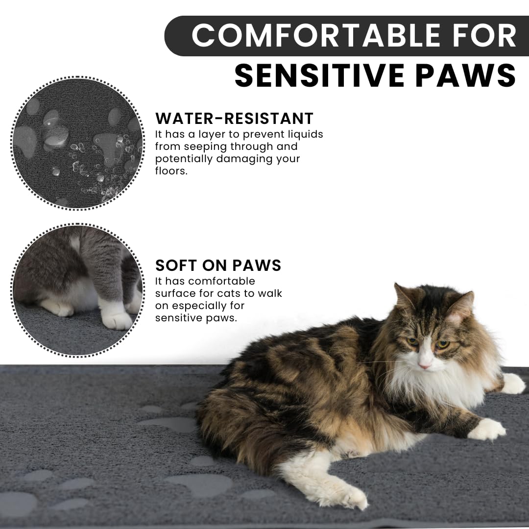 Andalus Brands mat under food bowls catches spills