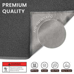 Andalus Brands waterproof cat litter mat back view highlighting spill resistance