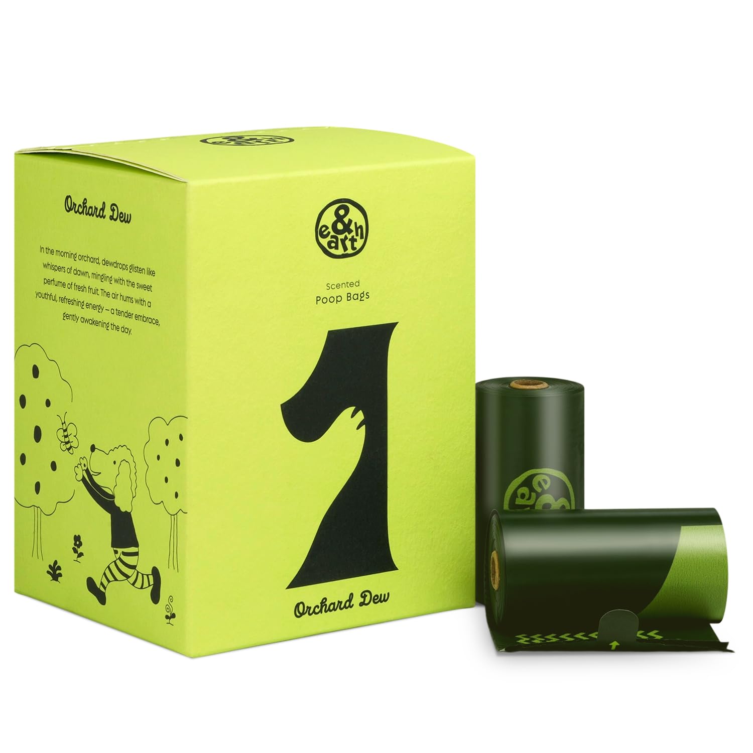 &earth fig scented poop bag box keeps walks fresh and clean