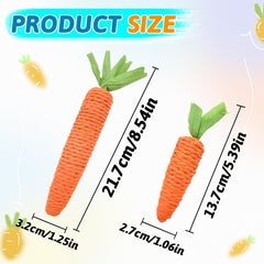 Andiker carrot toy large engages cats with bold shape and leaf accents