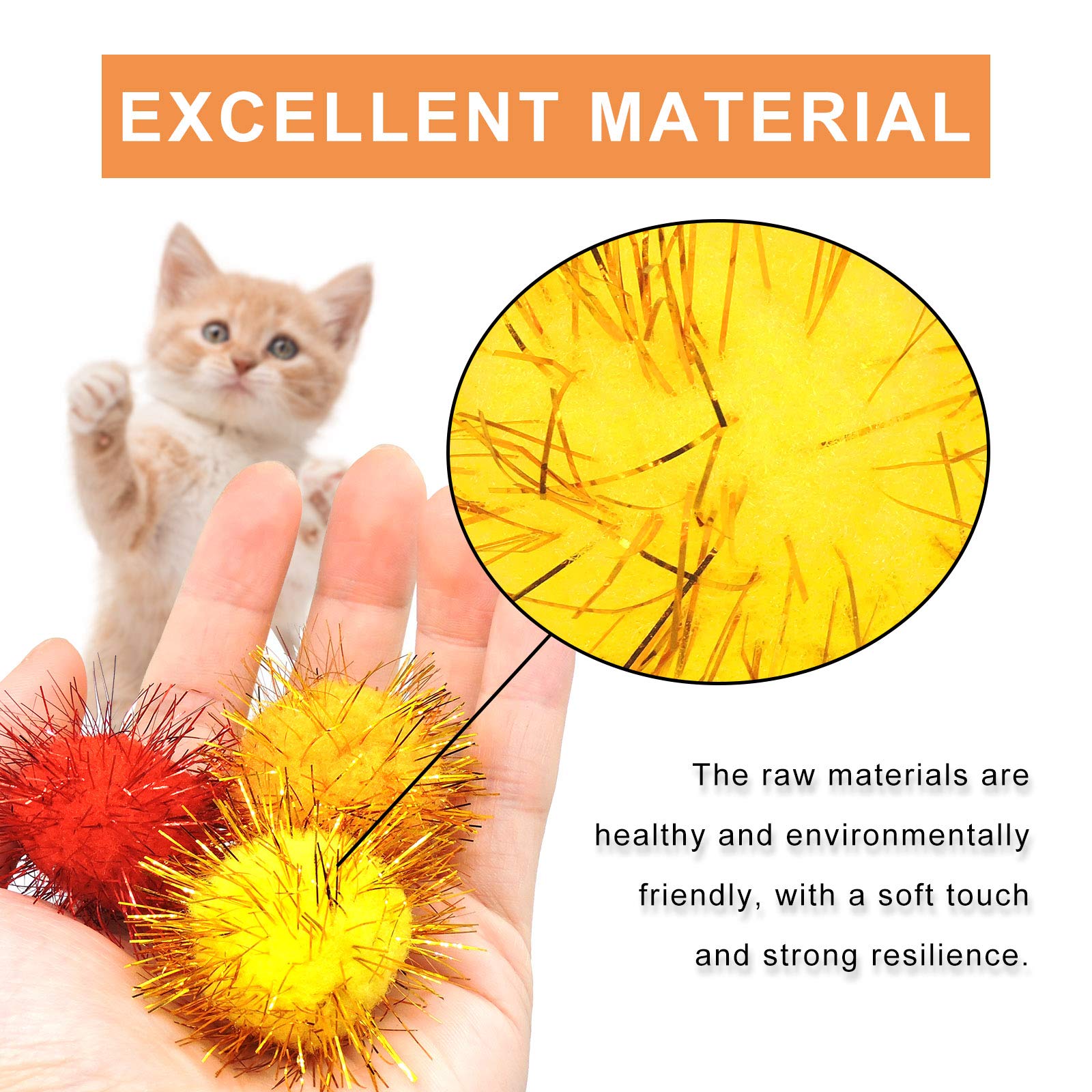 Andiker Cat Crinkle Balls come in a 100-pack for versatile indoor fun.