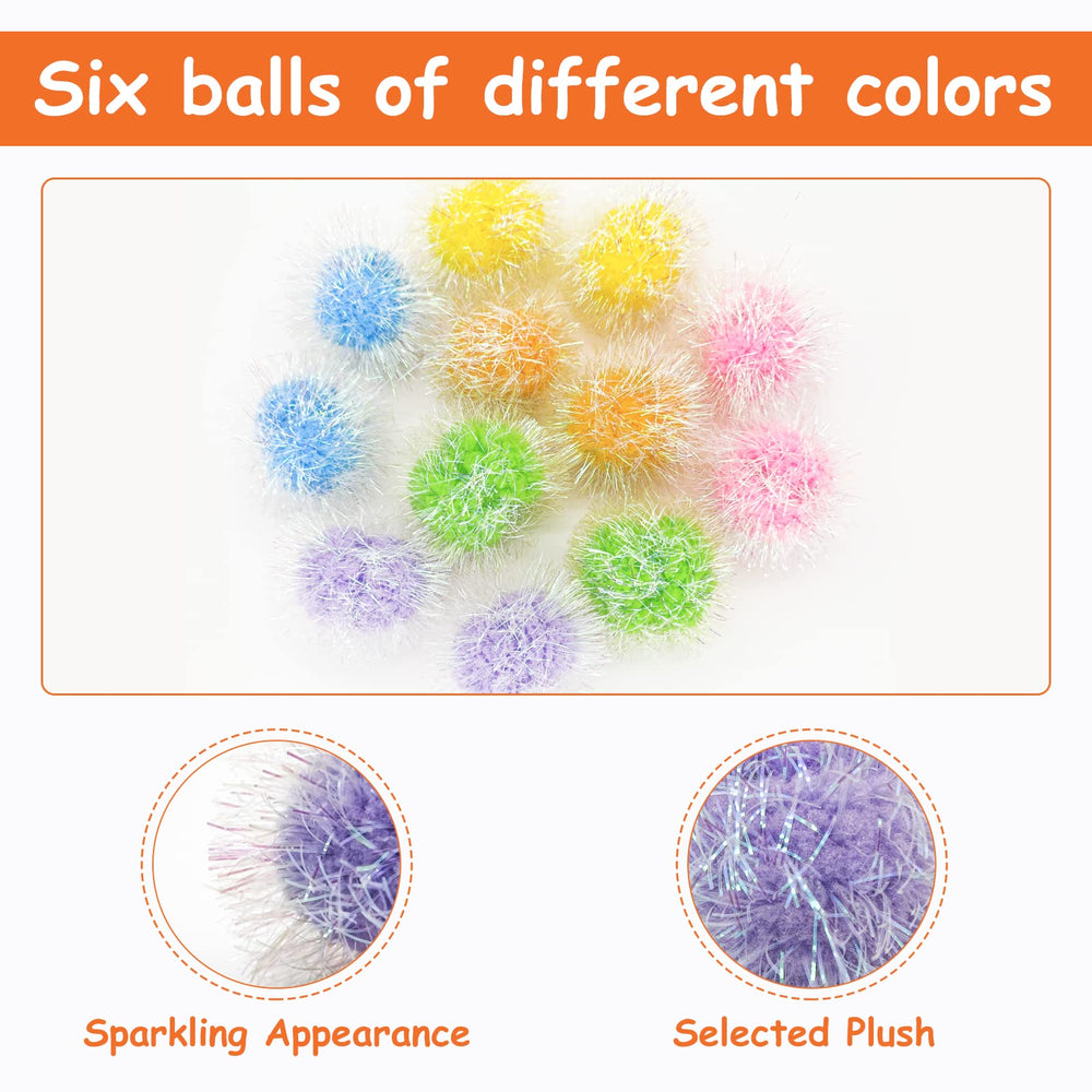 Andiker Cat Sparkle Balls 12-piece pack offers economical fun for multiple kittens