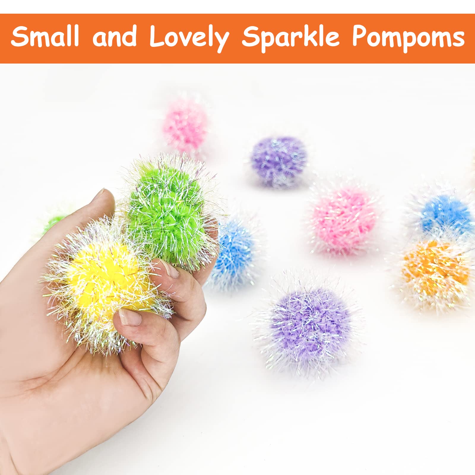 Andiker Cat Sparkle Balls plush texture is durable and washable for easy care