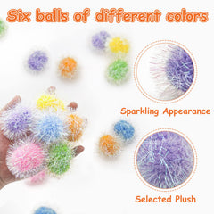 Andiker Cat Sparkle Balls feature six colors to entice shy kittens.