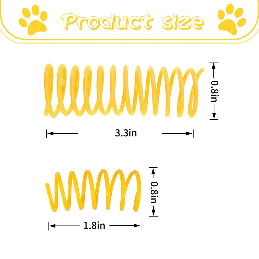 Andiker cat spring toy indoors setup ideal for interactive play sessions with your cat.