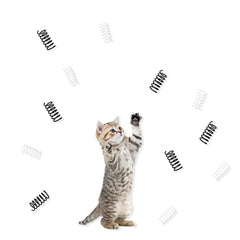 Andiker cat springs 12pc pack shown for indoor play and chasing fun.