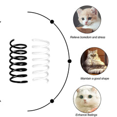 Andiker cat springs indoor setup highlights interactive play options.