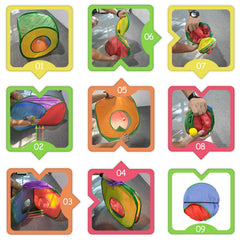Andiker Cat Tunnel plush ball adds chewing fun for curious cats.