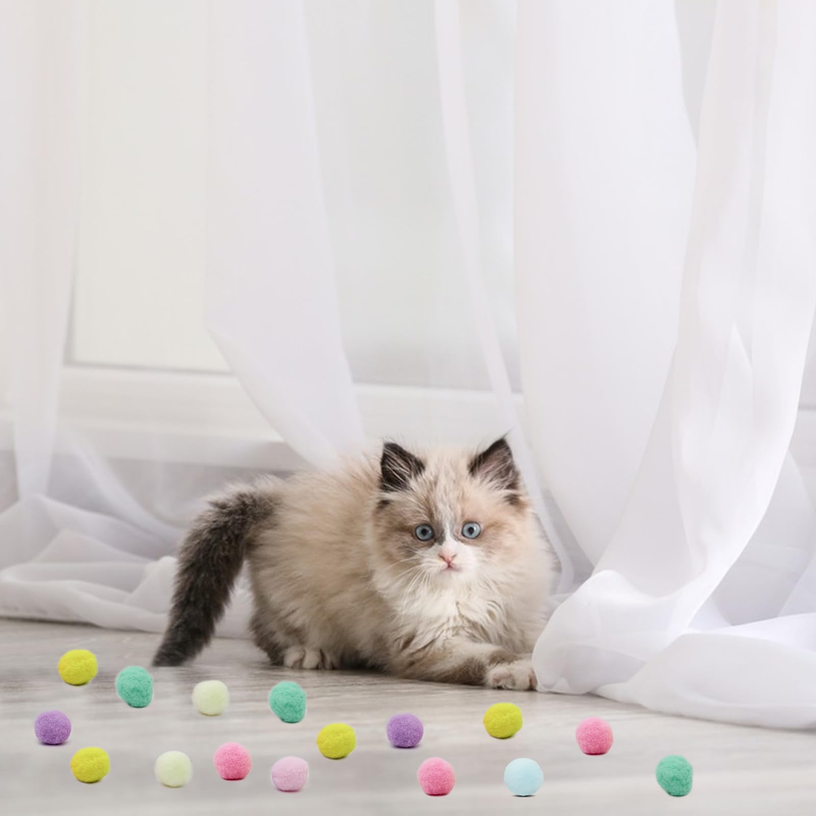 Andiker colorful toy variety appeals to cats during dynamic, stimulating play
