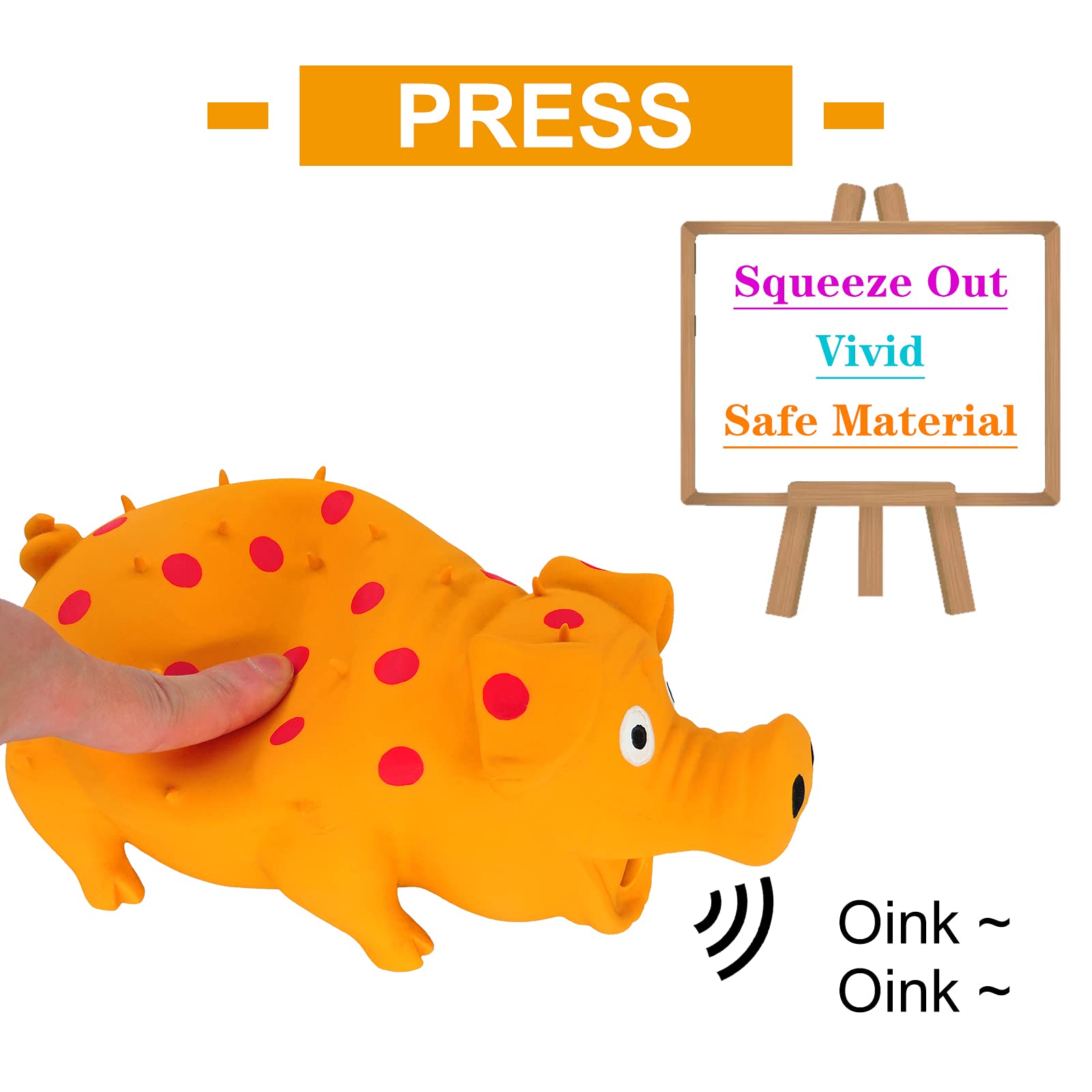 Andiker 8in squeaky toy for multiple dog sizes