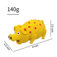 Andiker Dog Squeaky Toy dental-textured surface may assist surface cleaning during chewing