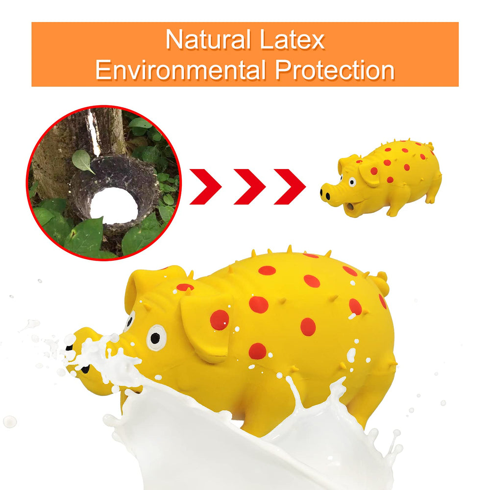 Andiker Dog Squeaky Toy dental texture highlights spikes and dots for oral chewing
