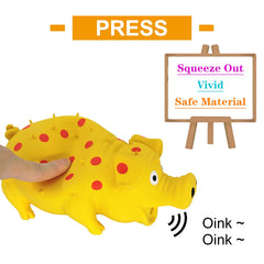 Andiker Dog Squeaky Toy Squeaker demonstrates entertaining oinks sound for engaging fetch sessions
