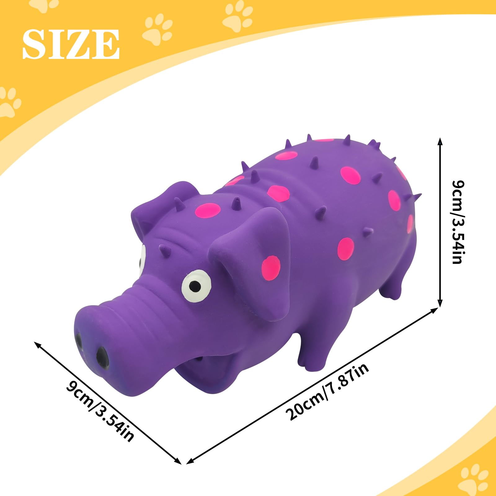 Andiker dog squeaky toy for puppies and large dogs suits all sizes