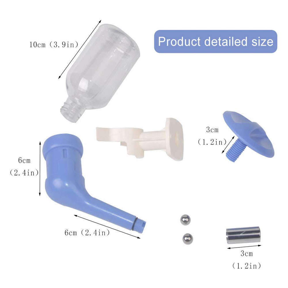 Andiker 360-degree adjustable top dog water bottle directs water for easy drinking