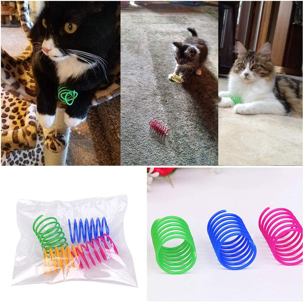 Andiker durable cat toy assembly highlights long-lasting plastic construction and reliability.