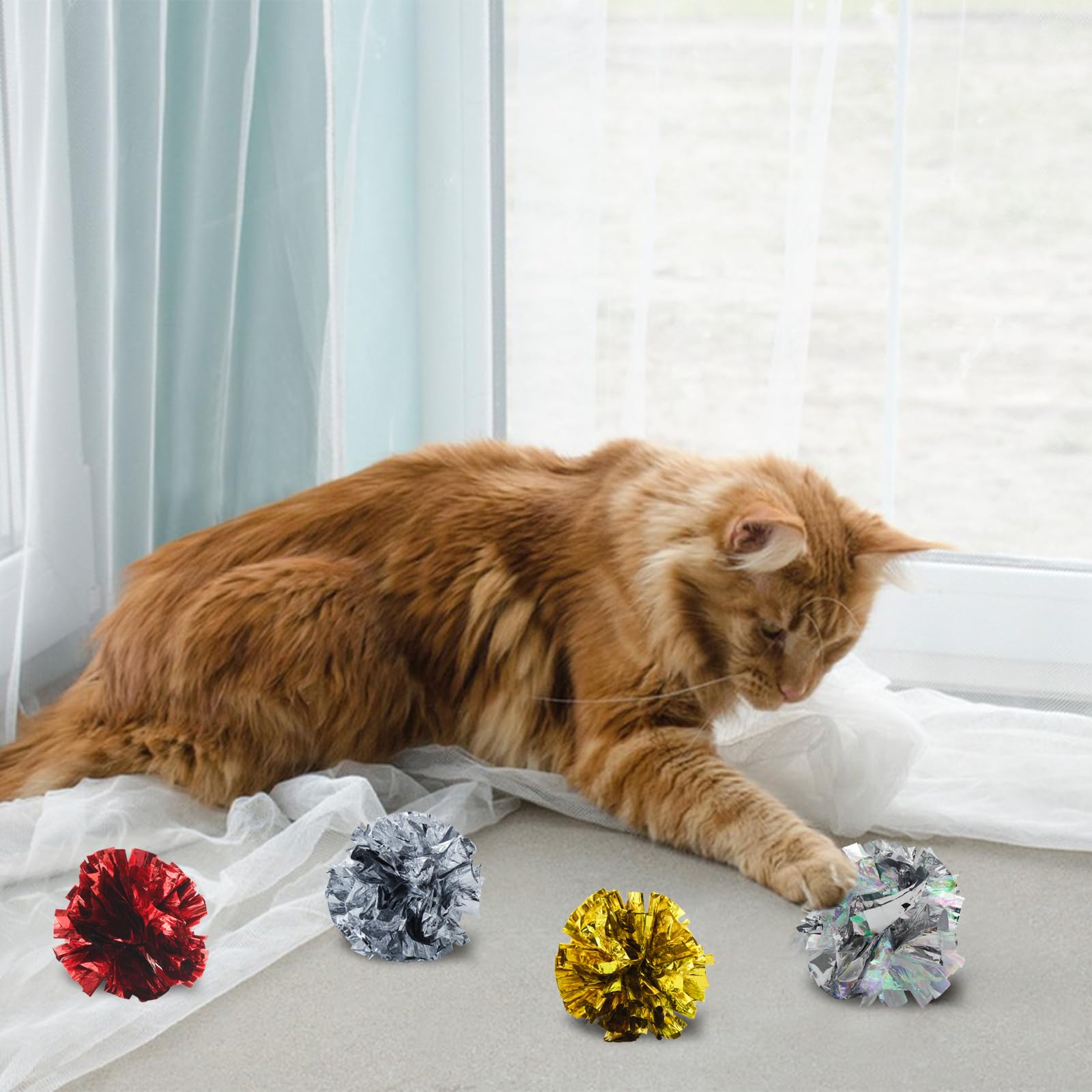 Andiker lightweight 5g crinkle ball easy to toss and carry