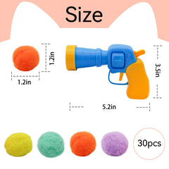 Andiker pom pom ball collection close-up highlights soft, durable play options