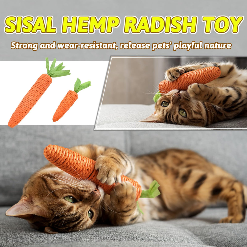 Andiker sounding parcel toy emits crisp sounds to attract indoor cats