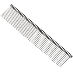 Andis 65730 stainless-steel comb finish leaves a sleek coat after detangling and brushing