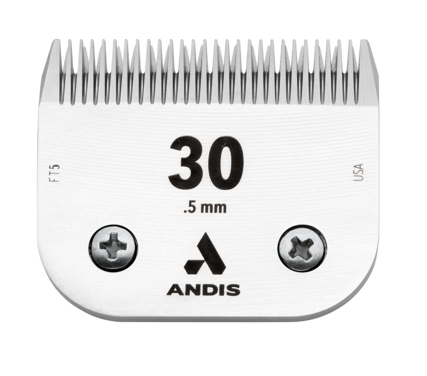 Andis Ceramic Edge blade size 30 with long-lasting sharpness for medium dogs.