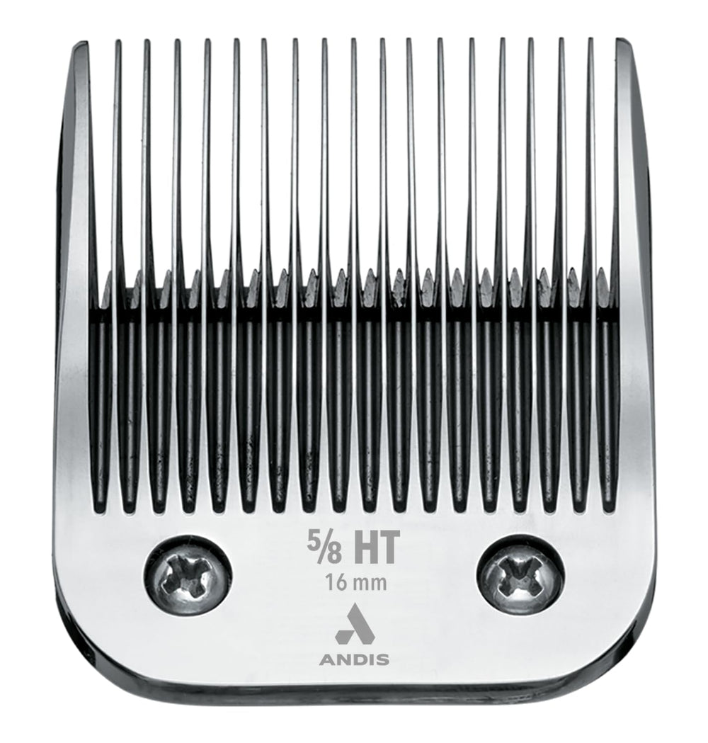 Andis UltraEdge detachable blade size 5/8 HT delivers a smooth 16mm cut with rust-resistant chrome finish.