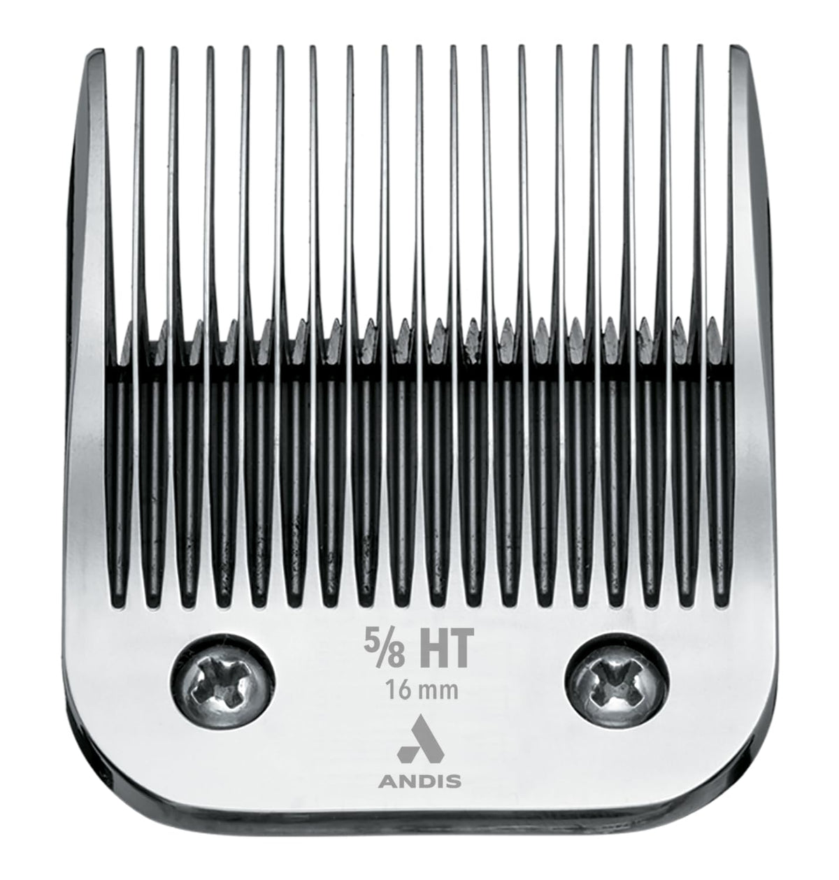 Andis UltraEdge detachable blade size 5/8 HT delivers a smooth 16mm cut with rust-resistant chrome finish.