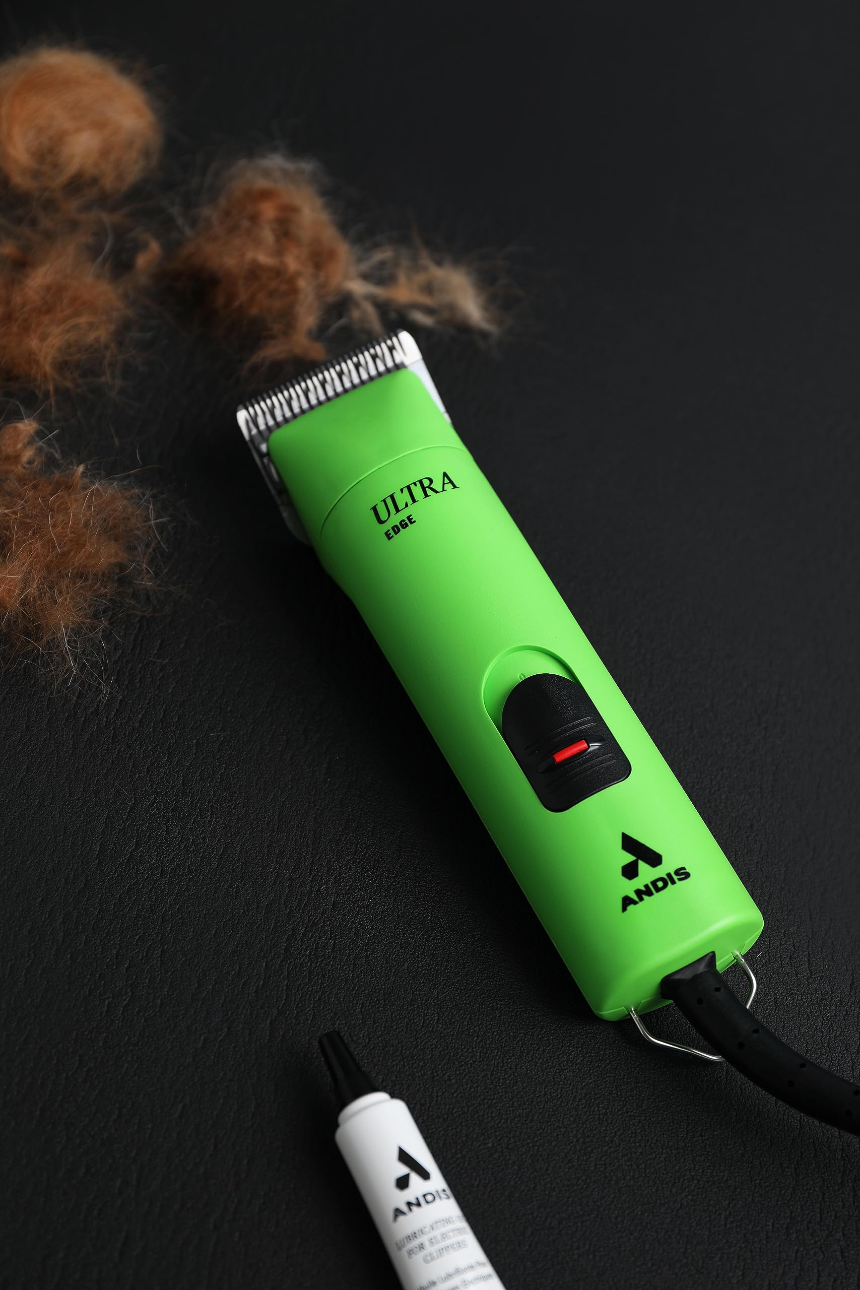 Andis clipper in professional setup with 14 inch cord for thorough trims