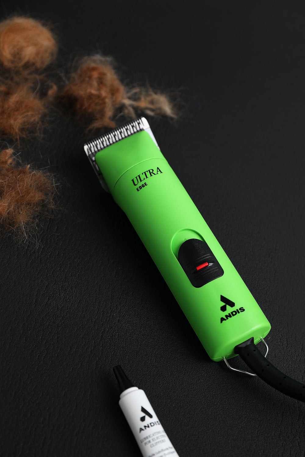 Andis clipper in professional setup with 14 inch cord for thorough trims