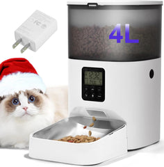 Andoll Home automatic cat feeder front view with 4L capacity for reliable meals.