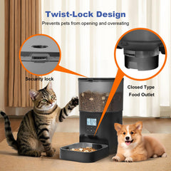 ANDOLL HOME voice recorder detail shows 10-second message for pets during feeding