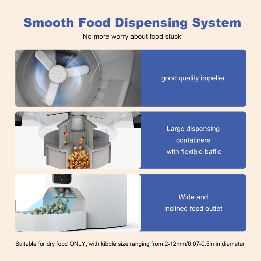 Andoll Home freshness-focused desiccant compartment keeps dry, mold-free pet food longer.