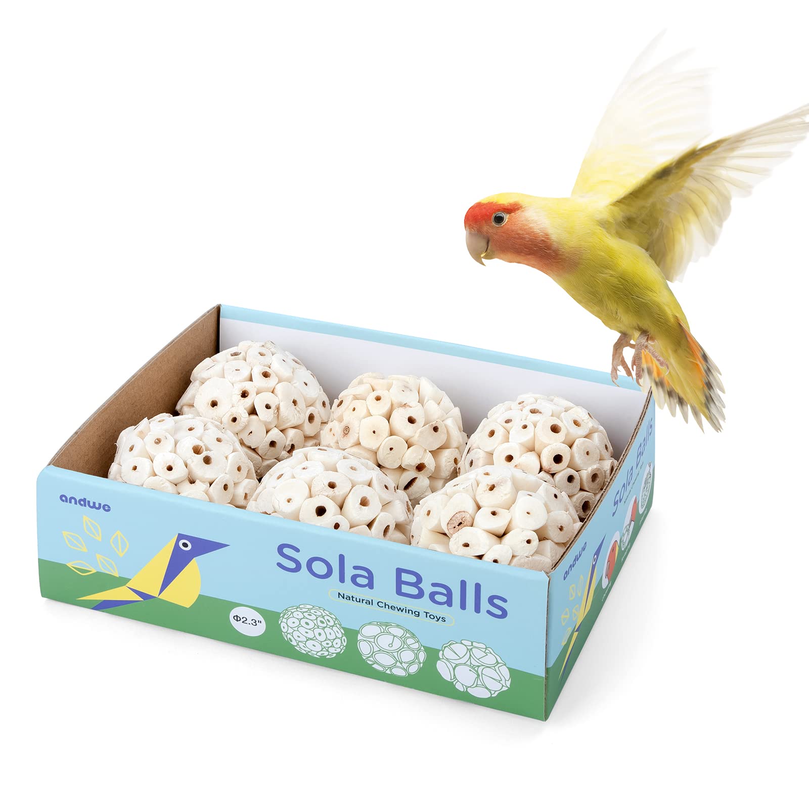 andwe Sola Ball foot-toy closeup for shredding and play
