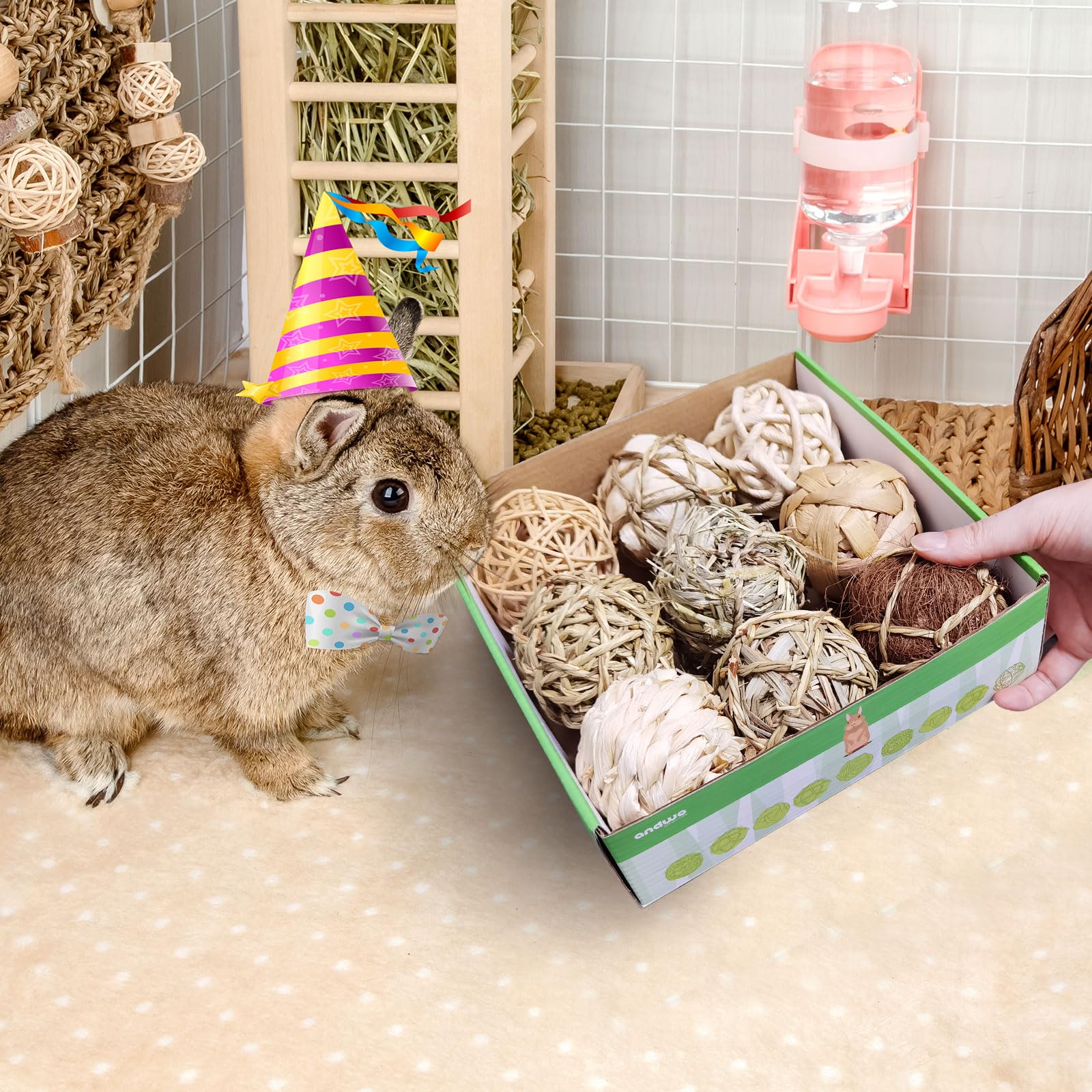 andwe durable chew balls suit rabbits and other small mammals