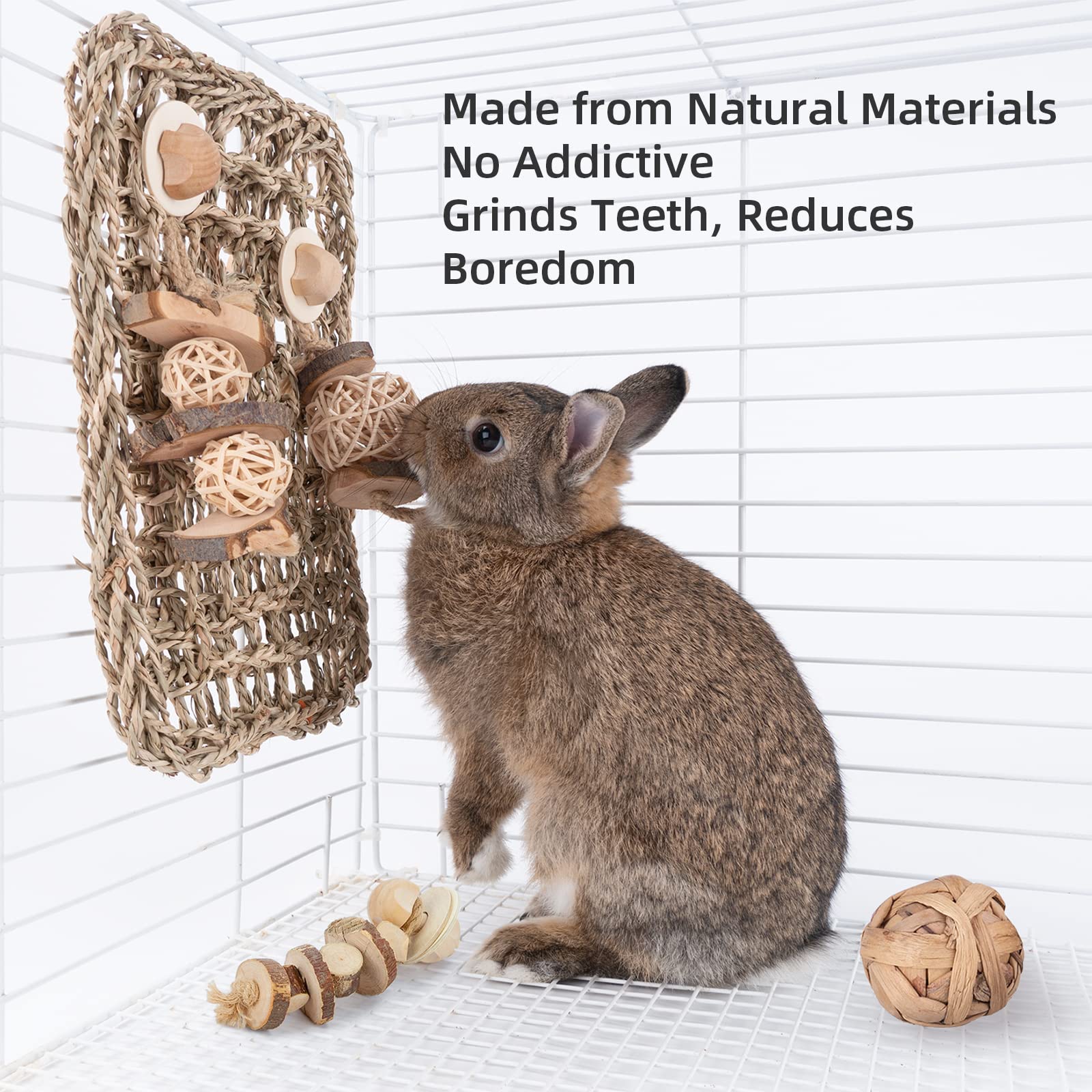 andwe Seagrass Protector Mat size 11x7.87 inches with natural texture and toy compatibility