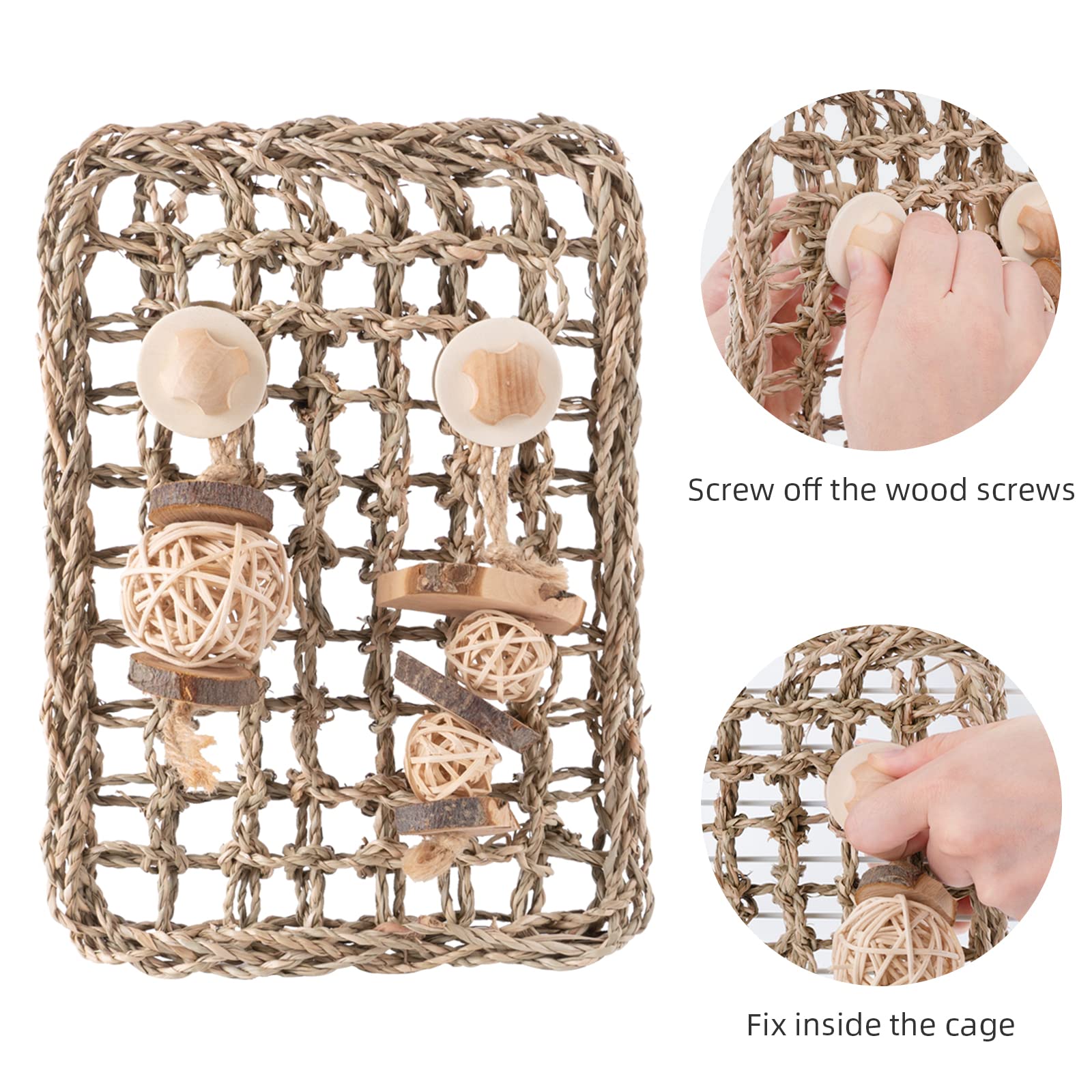 andwe Seagrass Protector Mat wall-mount usage protecting paws in cages