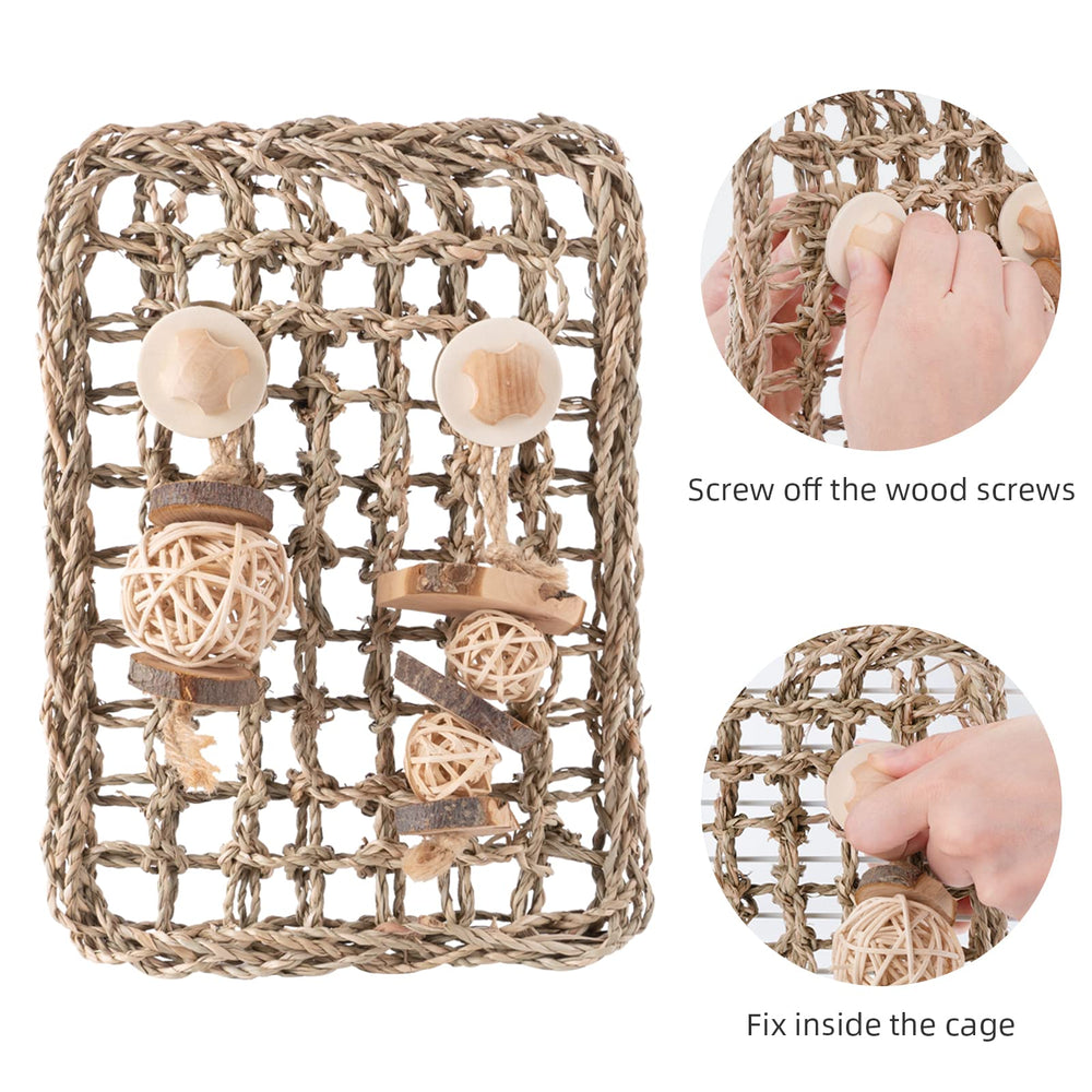 andwe Seagrass Protector Mat wall-mount usage protecting paws in cages