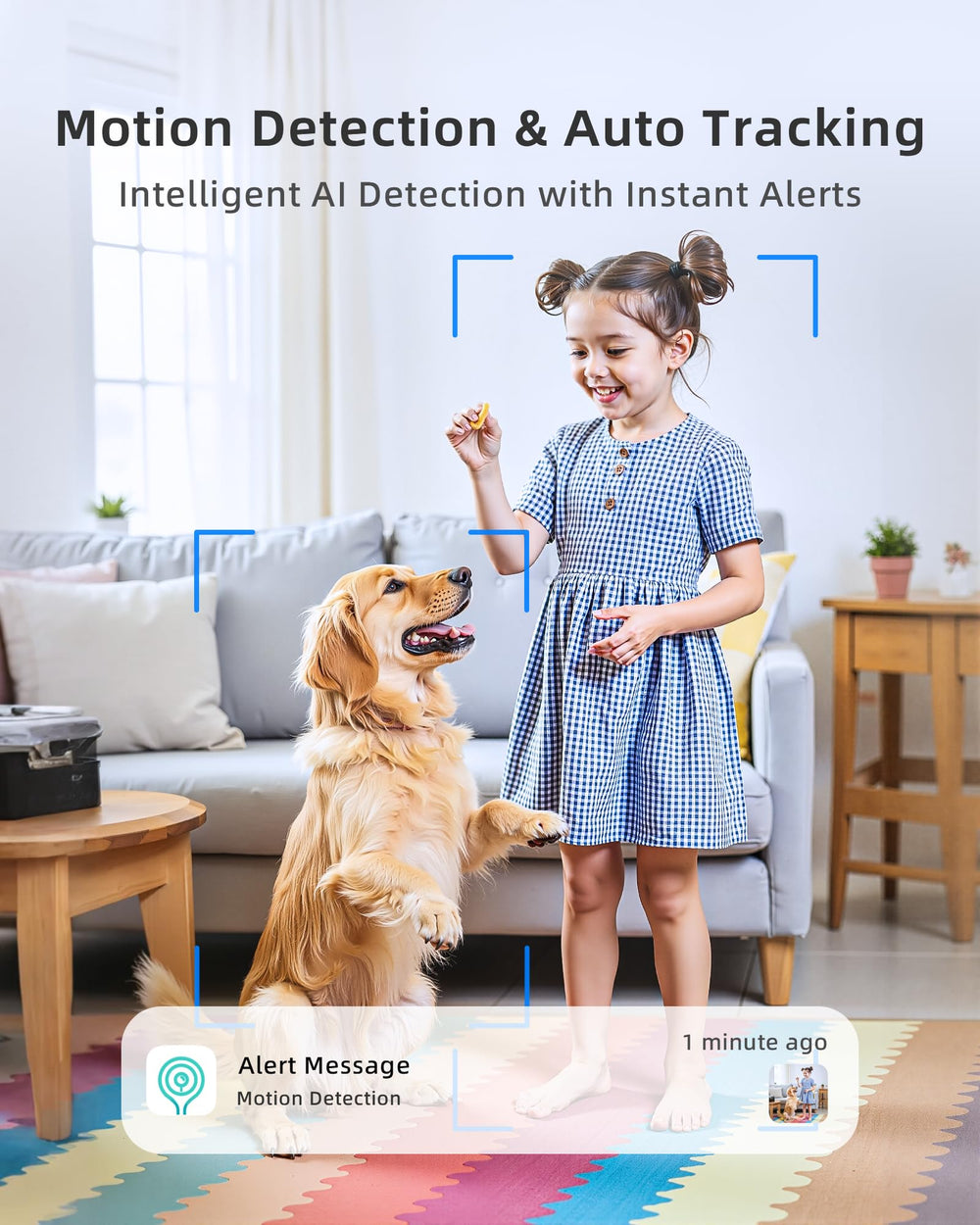 Andyssey Indoor Camera works with Alexa for hands-free control.
